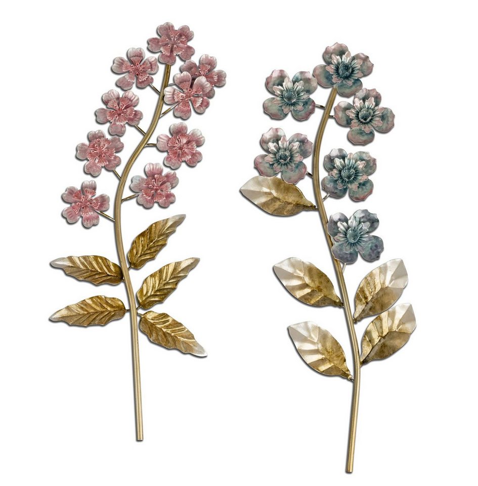 formano Dekobaum 2er Set Wand-Zweig 3D Blume 45cm Handbemaltes Metall Wandbild perlmutt formano Dekobaum 2er Set Wand-Zweig 3D Blume 45cm Handbemaltes Metall Wandbild perlmutt von formano