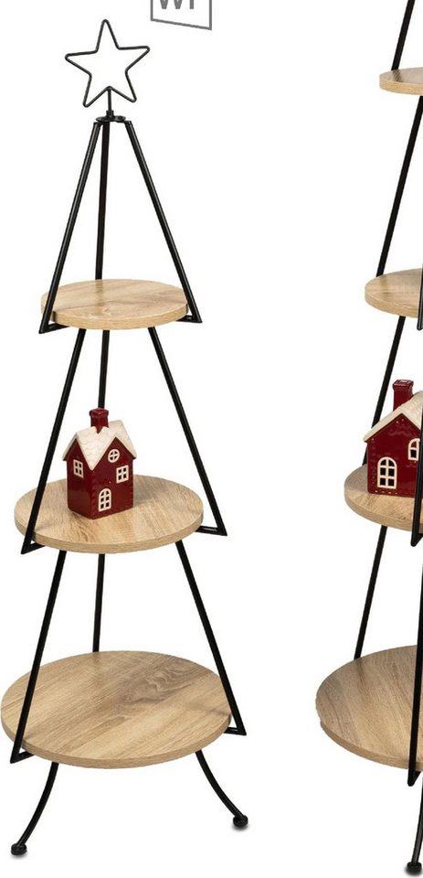 formano Dekoetagere Formano Deko Etagere Weihnachtsbaum 3-Stöckig 114cm Metall Holz formano Dekoetagere Formano Deko Etagere Weihnachtsbaum 3-Stöckig 114cm Metall Holz von formano