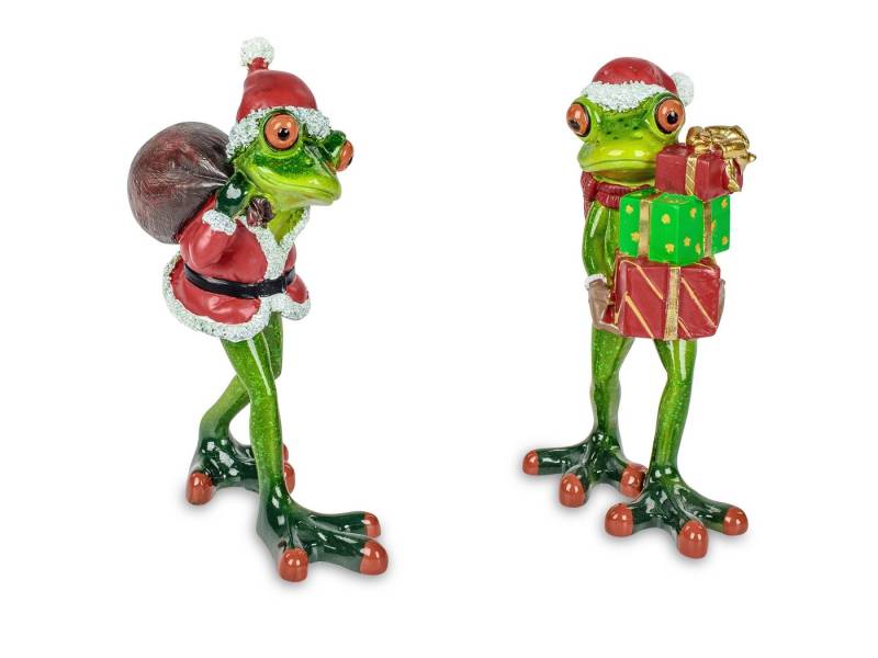 formano Dekofigur 2er Set Lustige Frösche Weihnachten 15m Figur Weihnachtsmann formano Dekofigur 2er Set Lustige Frösche Weihnachten 15m Figur Weihnachtsmann von formano