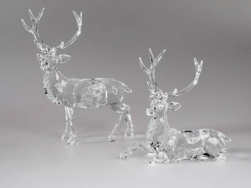 formano Dekofigur Acryl, Farbe: Transparent, Motiv: Hirsch von formano