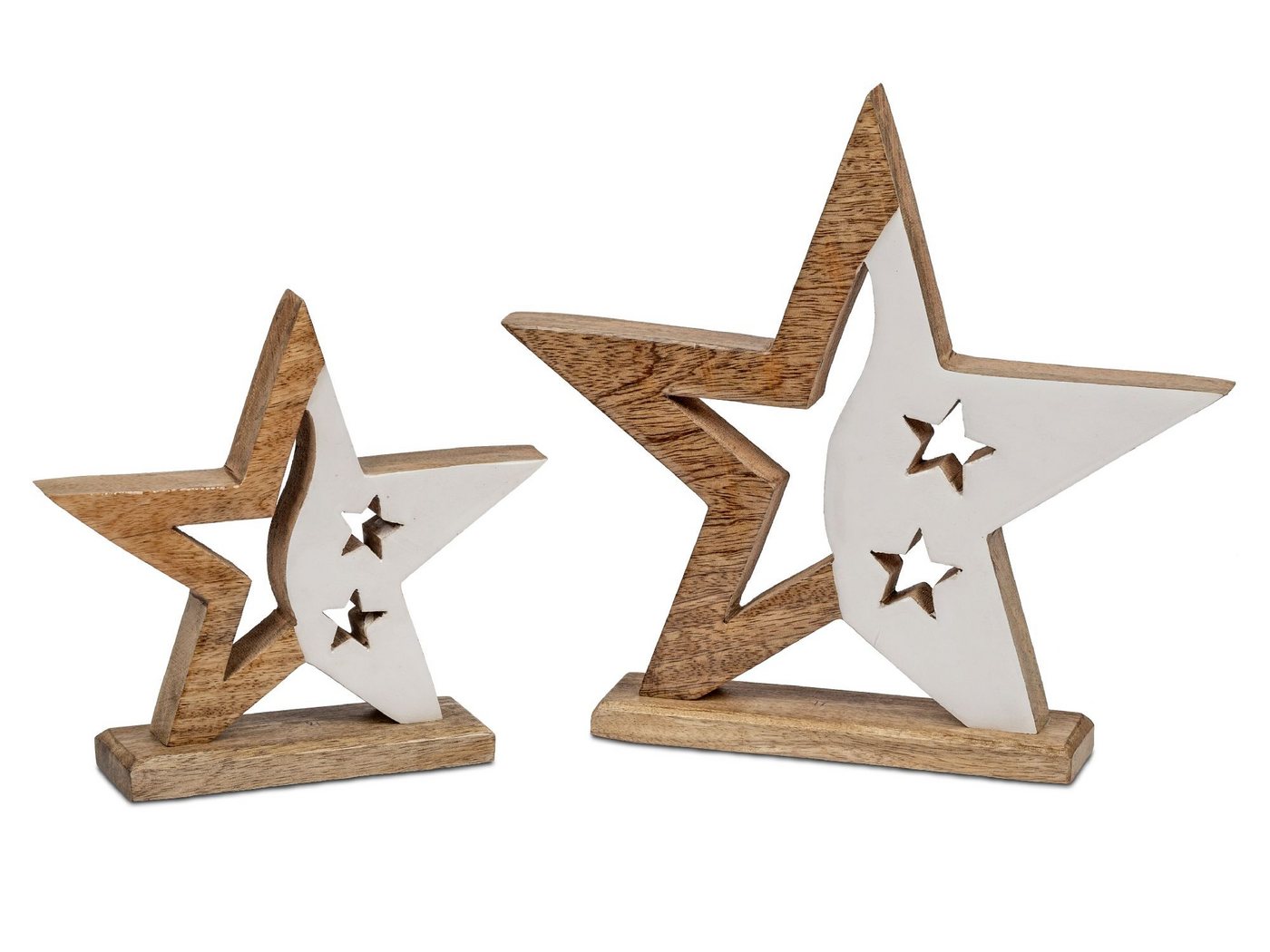 formano Dekofigur Alu Mangoholz, Farbe: Natur, Motiv: Stern formano Dekofigur Alu Mangoholz, Farbe: Natur, Motiv: Stern von formano