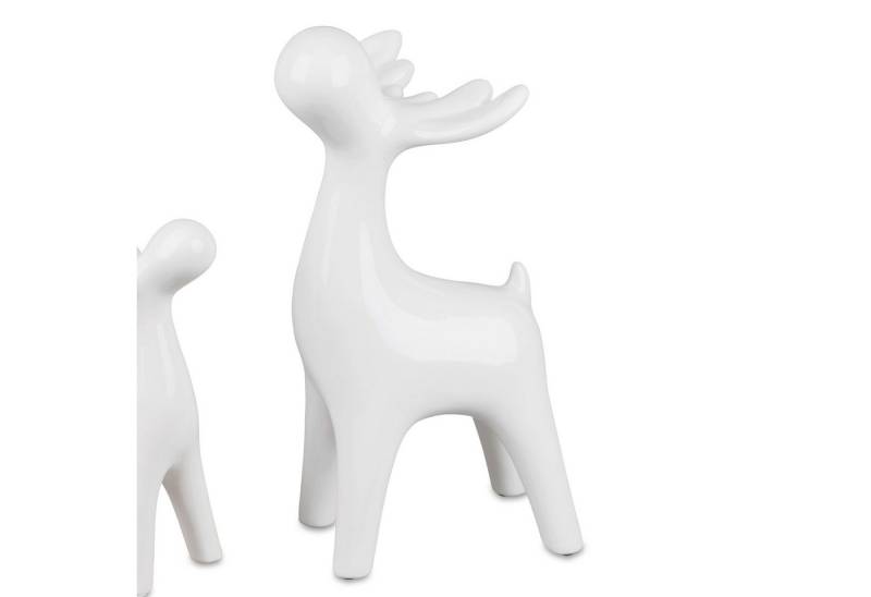 formano Dekofigur Basic, Farbe: Weiß, Motiv: Hirsch von formano