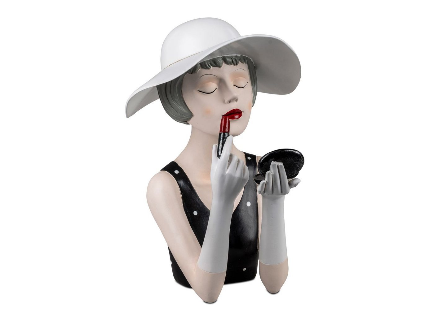 formano Dekofigur Deko-Büste Dame mit Lippenstift Handbemalt Bunte Skulptur 30cm formano Dekofigur Deko-Büste Dame mit Lippenstift Handbemalt Bunte Skulptur 30cm von formano