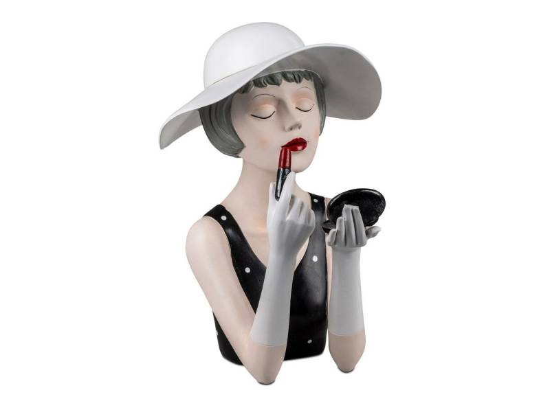 formano Dekofigur Deko-Büste Dame mit Lippenstift Handbemalt Bunte Skulptur 30cm formano Dekofigur Deko-Büste Dame mit Lippenstift Handbemalt Bunte Skulptur 30cm von formano