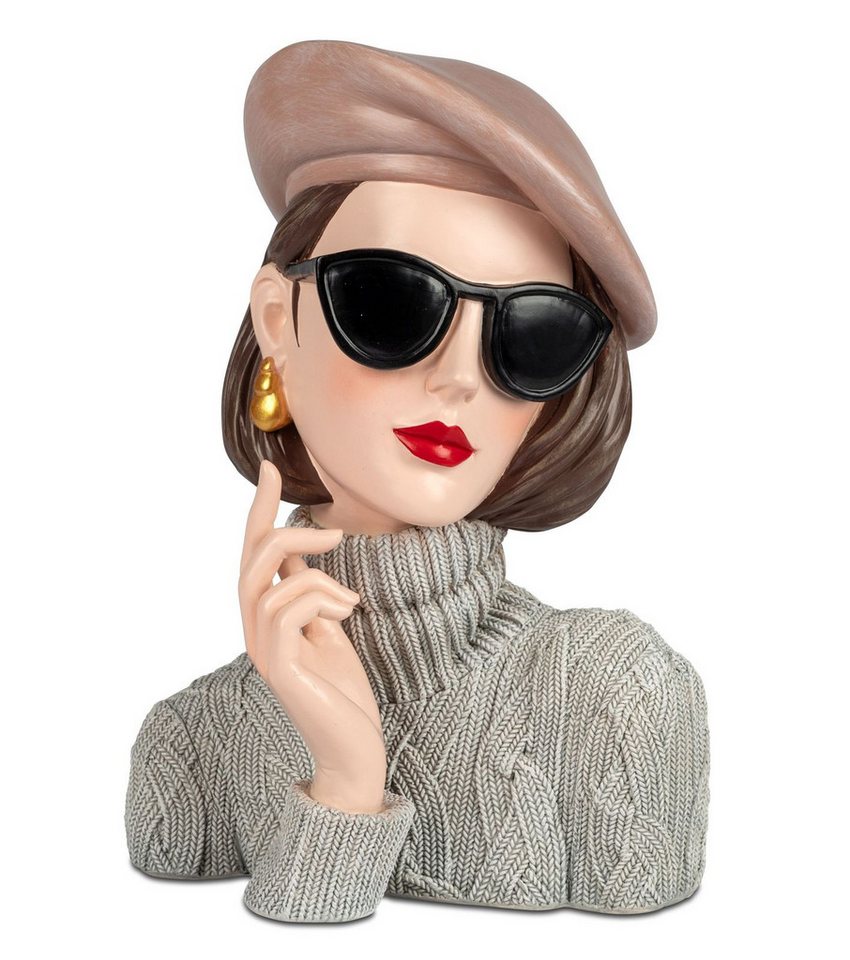 formano Dekofigur Deko-Büste Dame mit Sonnenbrille Hut Frauenfigur 26cm Women Skulptur formano Dekofigur Deko-Büste Dame mit Sonnenbrille Hut Frauenfigur 26cm Women Skulptur von formano