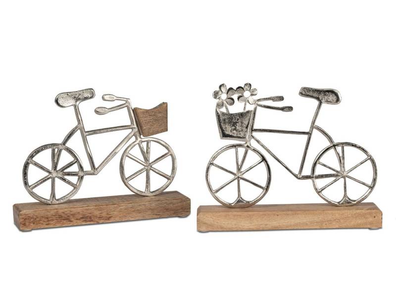 formano Dekofigur Fahrrad Deko 2er Set Fahrrad aus Aluminium und Mangoholz 20x17cm formano Dekofigur Fahrrad Deko 2er Set Fahrrad aus Aluminium und Mangoholz 20x17cm von formano