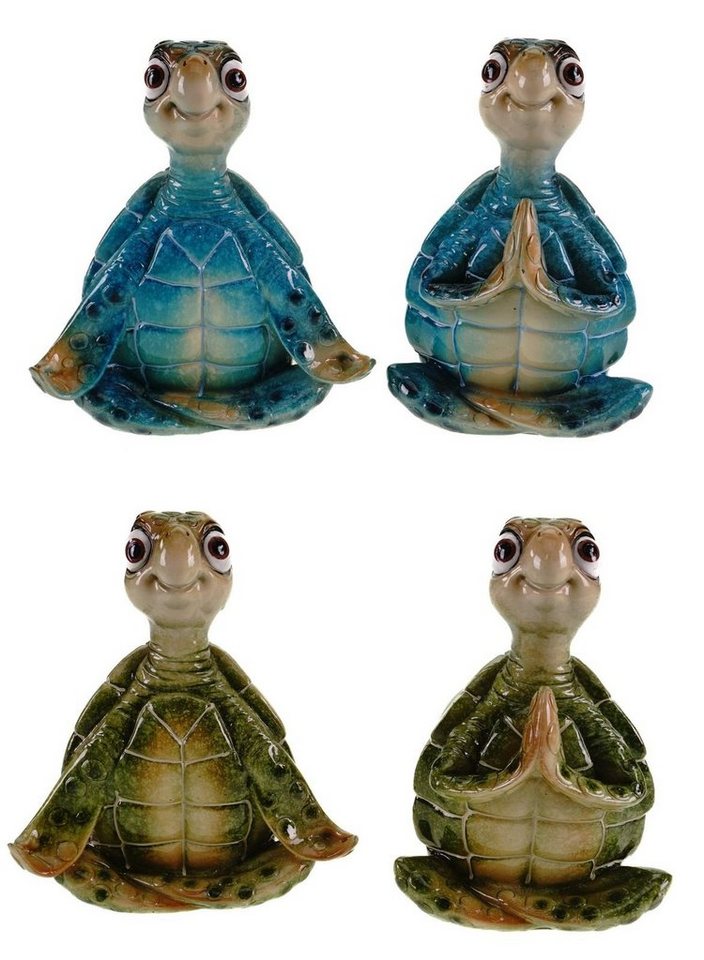 formano Dekofigur Formano 4er Set Dekofigur Yoga Schildkröte Harry - Polyresin 15 cm von formano