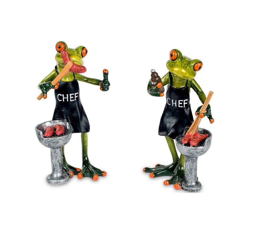 formano Dekofigur Formano Frosch Süßer Frosch am Grill mit Bratwurst formano Dekofigur Formano Frosch Süßer Frosch am Grill mit Bratwurst von formano