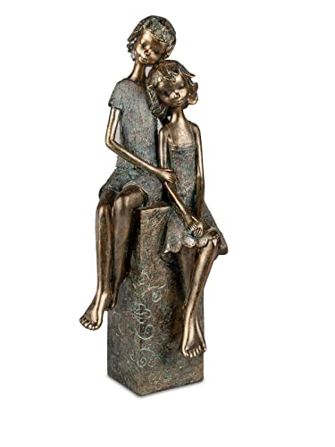 formano Dekofigur Liebespaar sitzend bronzefarben Skulptur 40 cm Paar Pärchen Hochzeit Liebe von formano