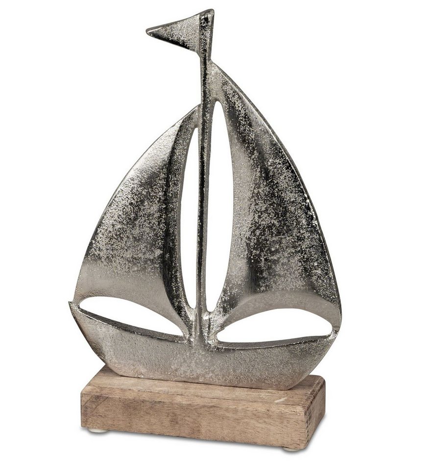 formano Dekofigur Maritimes Dekoobjekt Segelboot 16cm - Silbern Aluminium Mango Holz formano Dekofigur Maritimes Dekoobjekt Segelboot 16cm - Silbern Aluminium Mango Holz von formano