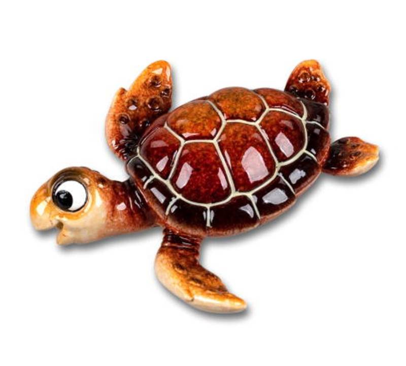 formano Dekofigur Schildkröte Harry mit Magnet rotbraun 8 cm - Kunststein - glänzend (1 St) von formano
