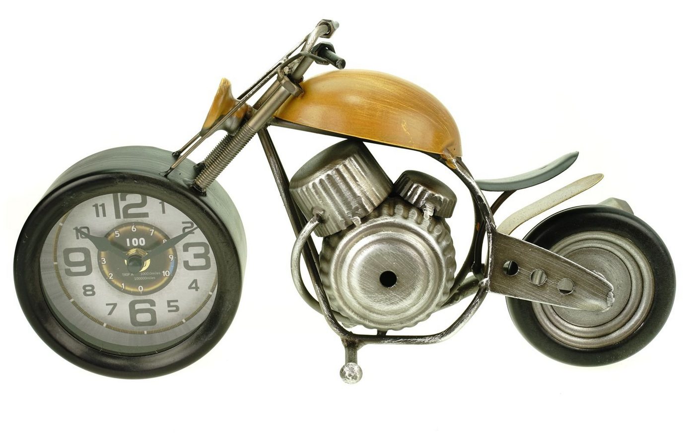 formano Uhr Tischuhr Motorrad Shopper Bike 34 cm aus Metall Formano Uhr von formano