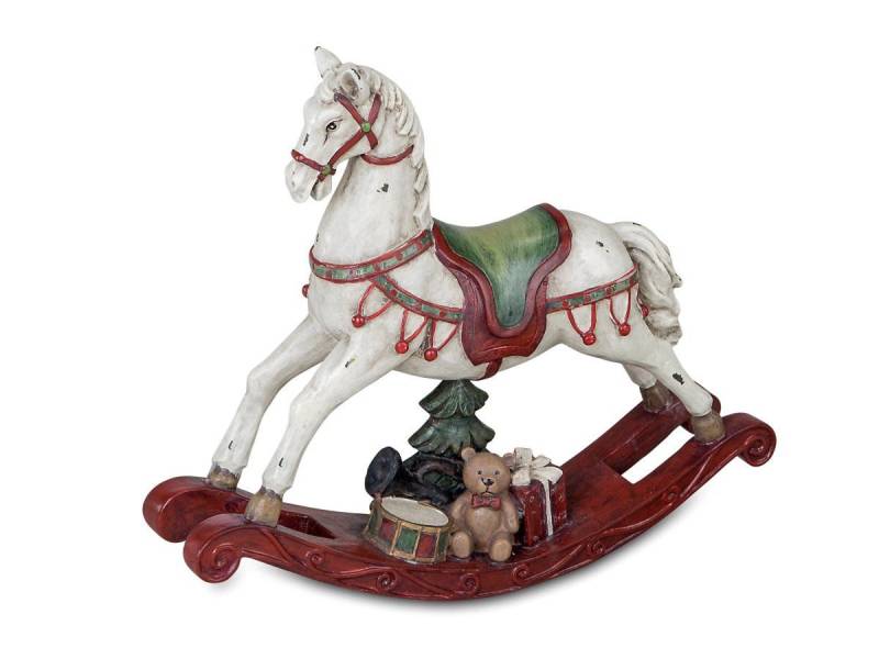 formano Dekofigur Weihnachtsfigur Schaukelpferd Deko creme-rot Winterzeit formano Dekofigur Weihnachtsfigur Schaukelpferd Deko creme-rot Winterzeit von formano