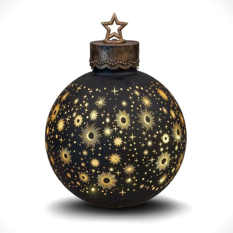 formano Dekofigur Deko-Kugel Schwarz 35cm mit LED Licht Timer Beleuchtet Deko formano Dekofigur Deko-Kugel Schwarz 35cm mit LED Licht Timer Beleuchtet Deko von formano