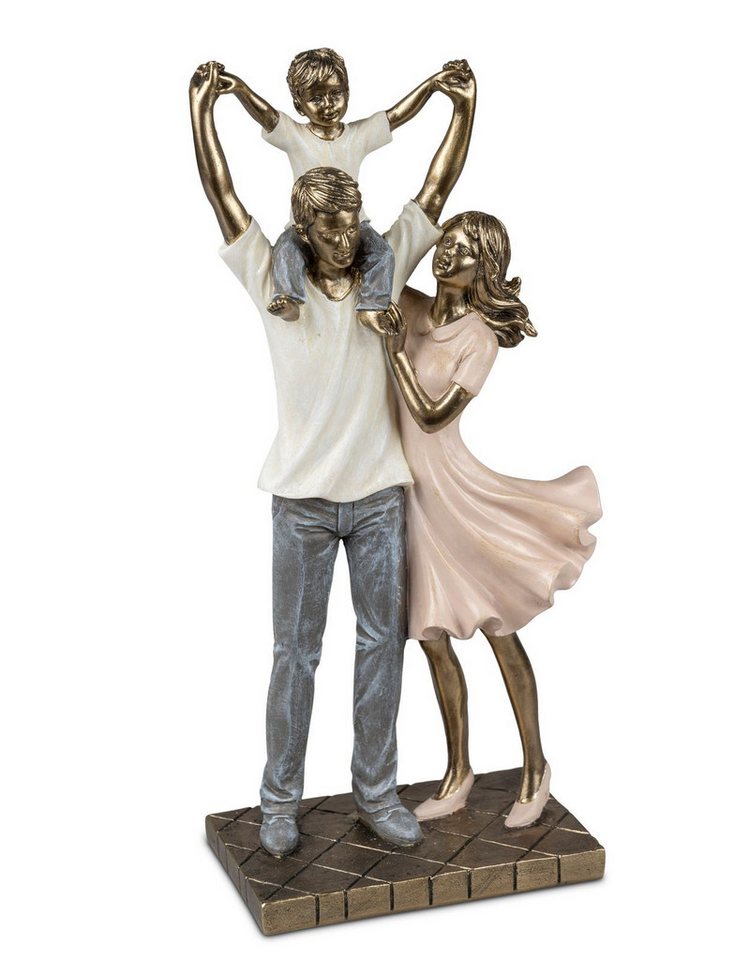 formano Dekofigur formano Figur Familie - Paar + Kind - Handbemalt - Bunte Skulptur 30cm von formano