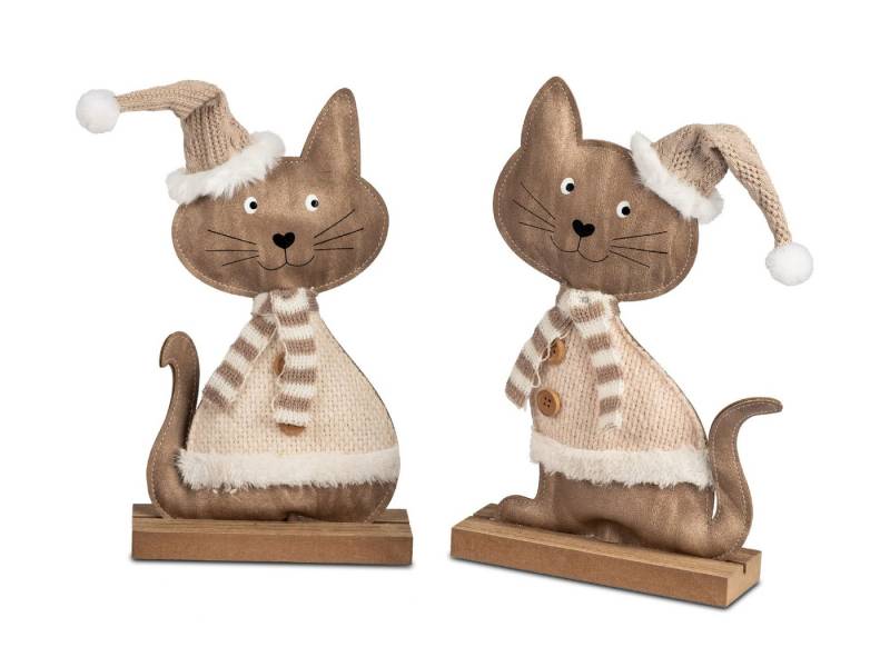 formano Dekofigur Winterzeit, Farbe: Braun, Motiv: Katze formano Dekofigur Winterzeit, Farbe: Braun, Motiv: Katze von formano