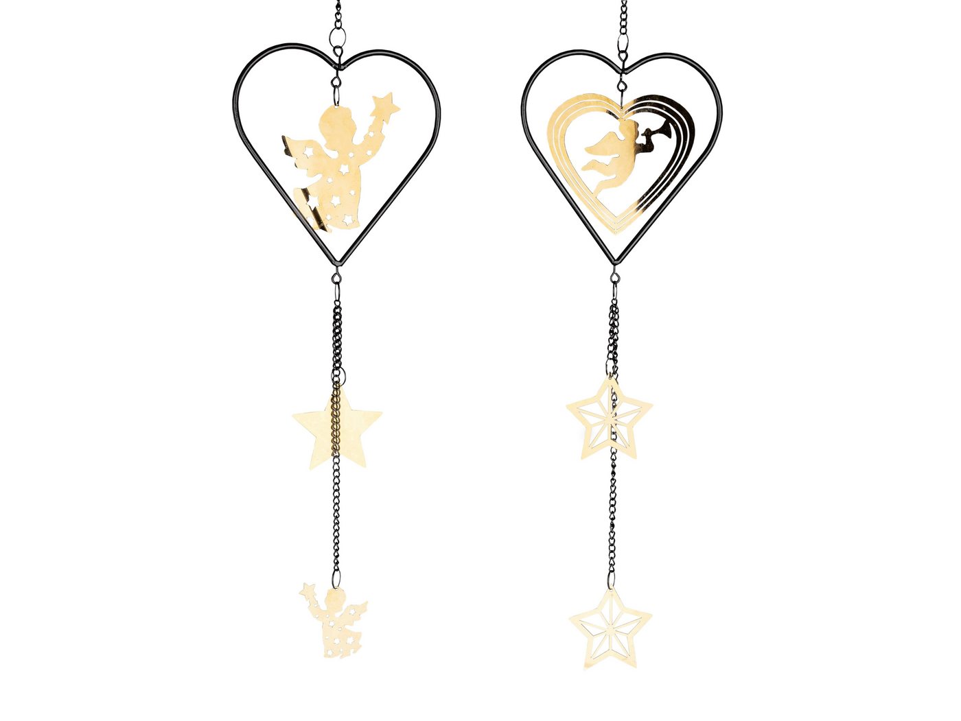 formano Dekohänger Formano Fenster Hänger Fensterdeko in schwarz/gold 44 cm 2er SET formano Dekohänger Formano Fenster Hänger Fensterdeko in schwarz/gold 44 cm 2er SET von formano