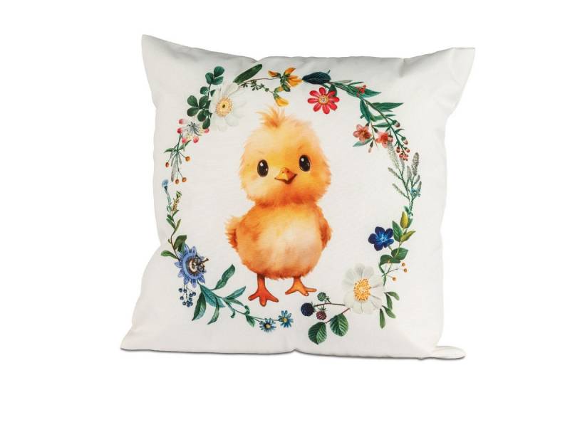 formano Dekokissen Osterzeit, Wasserdicht, Beige, Motiv: Küken von formano