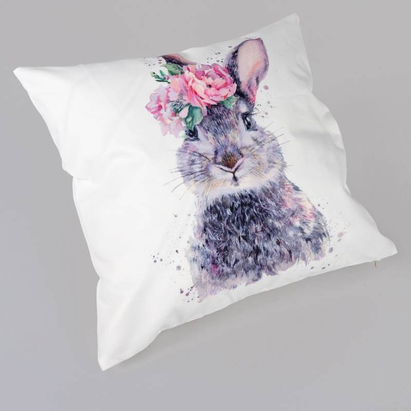 formano Dekokissen Sommerzeit, Farbe: Mehrfarbig, Motiv: Hase von formano
