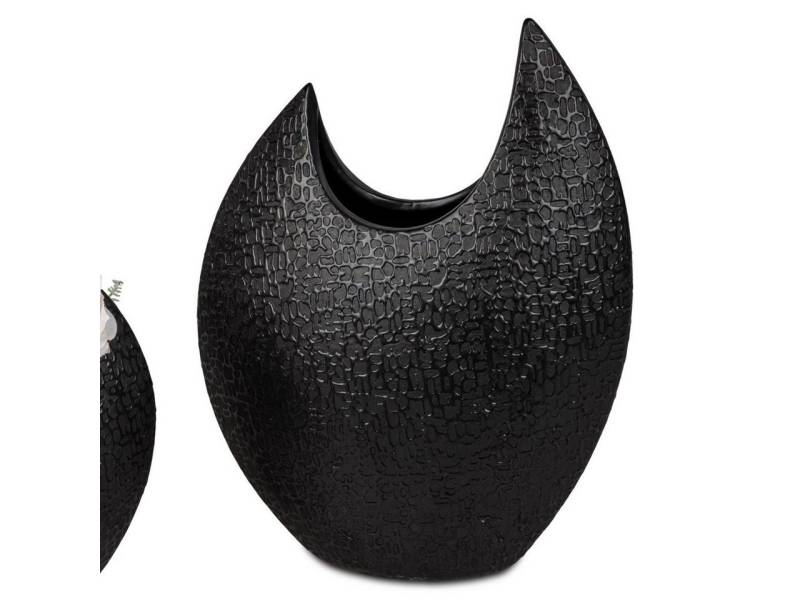 formano Dekovase Modern Black, Schwarz B:23cm H:30cm Keramik von formano