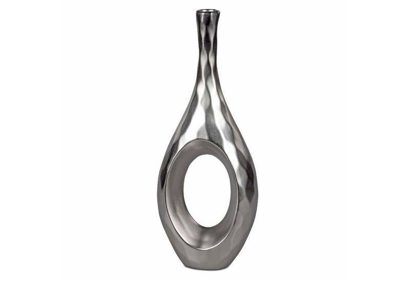formano Dekovase Samunga, Farbe: Silber, Motiv: Lochdesign formano Dekovase Samunga, Farbe: Silber, Motiv: Lochdesign von formano