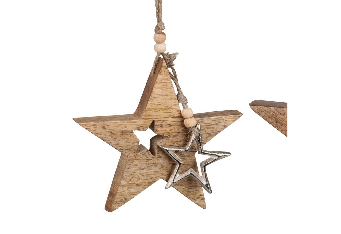 formano Hängedekoration Alu Mangoholz, zum Aufhängen, Natur, Motiv: Stern formano Hängedekoration Alu Mangoholz, zum Aufhängen, Natur, Motiv: Stern von formano