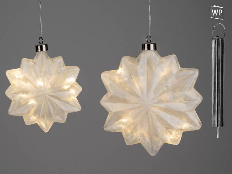 formano Hängedekoration Winterzeit, Mit Timerfunktion, Weiß, Motiv: Schneestern formano Hängedekoration Winterzeit, Mit Timerfunktion, Weiß, Motiv: Schneestern von formano