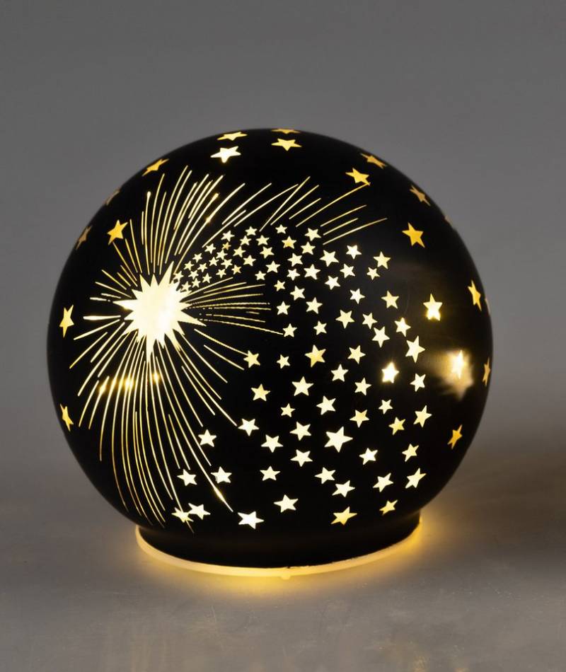formano LED Dekolicht Deko Kugel Spirit Schwarz LED-Licht mit Timer Weihnachtskugel Sternen formano LED Dekolicht Deko Kugel Spirit Schwarz LED-Licht mit Timer Weihnachtskugel Sternen von formano