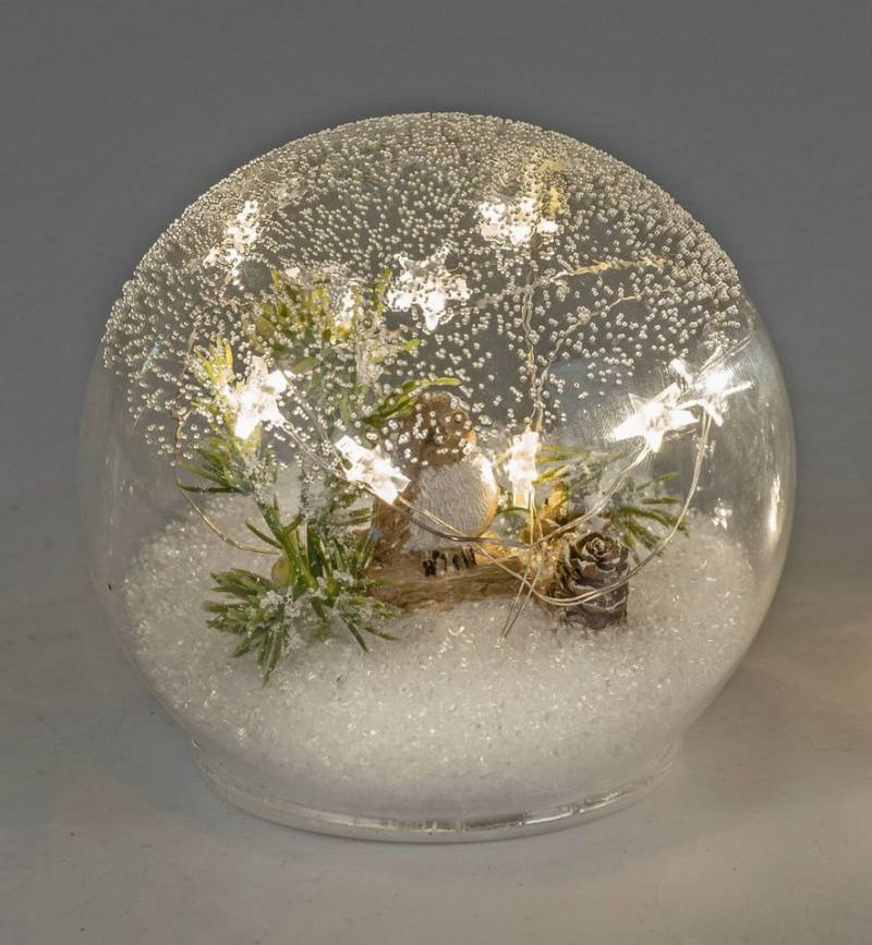 formano LED Dekolicht Weihnachtskugel Dekoration Glaskugel 12cm mit Winterdeko LED-Sternen, LED fest integriert formano LED Dekolicht Weihnachtskugel Dekoration Glaskugel 12cm mit Winterdeko LED-Sternen, LED fest integriert von formano