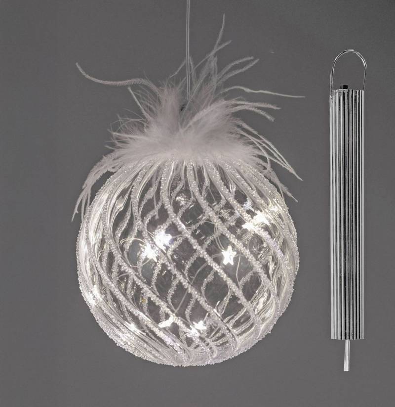 formano LED Dekolicht Weihnachtskugel LED mit Timer Glaskugel 12cm zum Hängen Hängedeko, LED fest integriert formano LED Dekolicht Weihnachtskugel LED mit Timer Glaskugel 12cm zum Hängen Hängedeko, LED fest integriert von formano