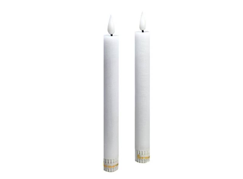 formano LED-Kerze LED Spitzkerzen RUSTIK weinrot, creme, grau (Packung, 2er Pack), LED Echtwachskerze von formano