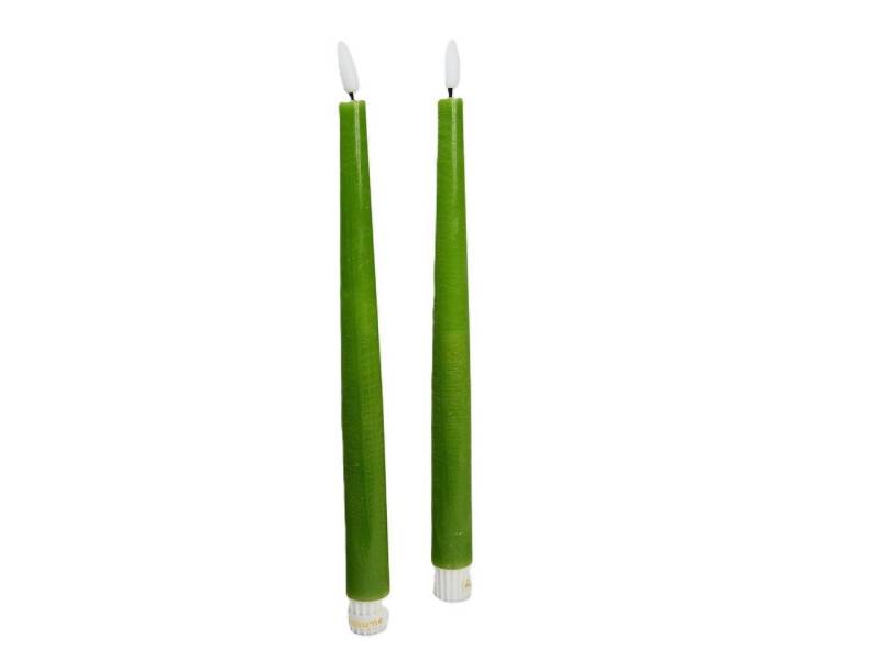 formano LED-Kerze LED Spitzkerzen RUSTIK weinrot, creme, grau (Packung, 2er Pack), LED Echtwachskerze von formano