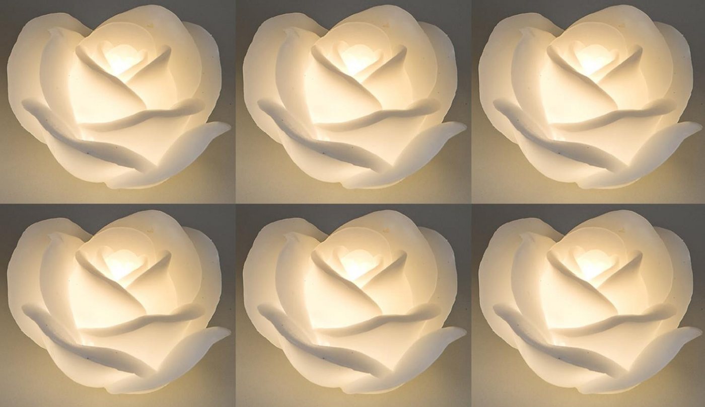 formano LED-Kerze Weiß, Durchmesser 11 cm, Mit Timerfunktion, Weiß, Motiv: Rose formano LED-Kerze Weiß, Durchmesser 11 cm, Mit Timerfunktion, Weiß, Motiv: Rose von formano