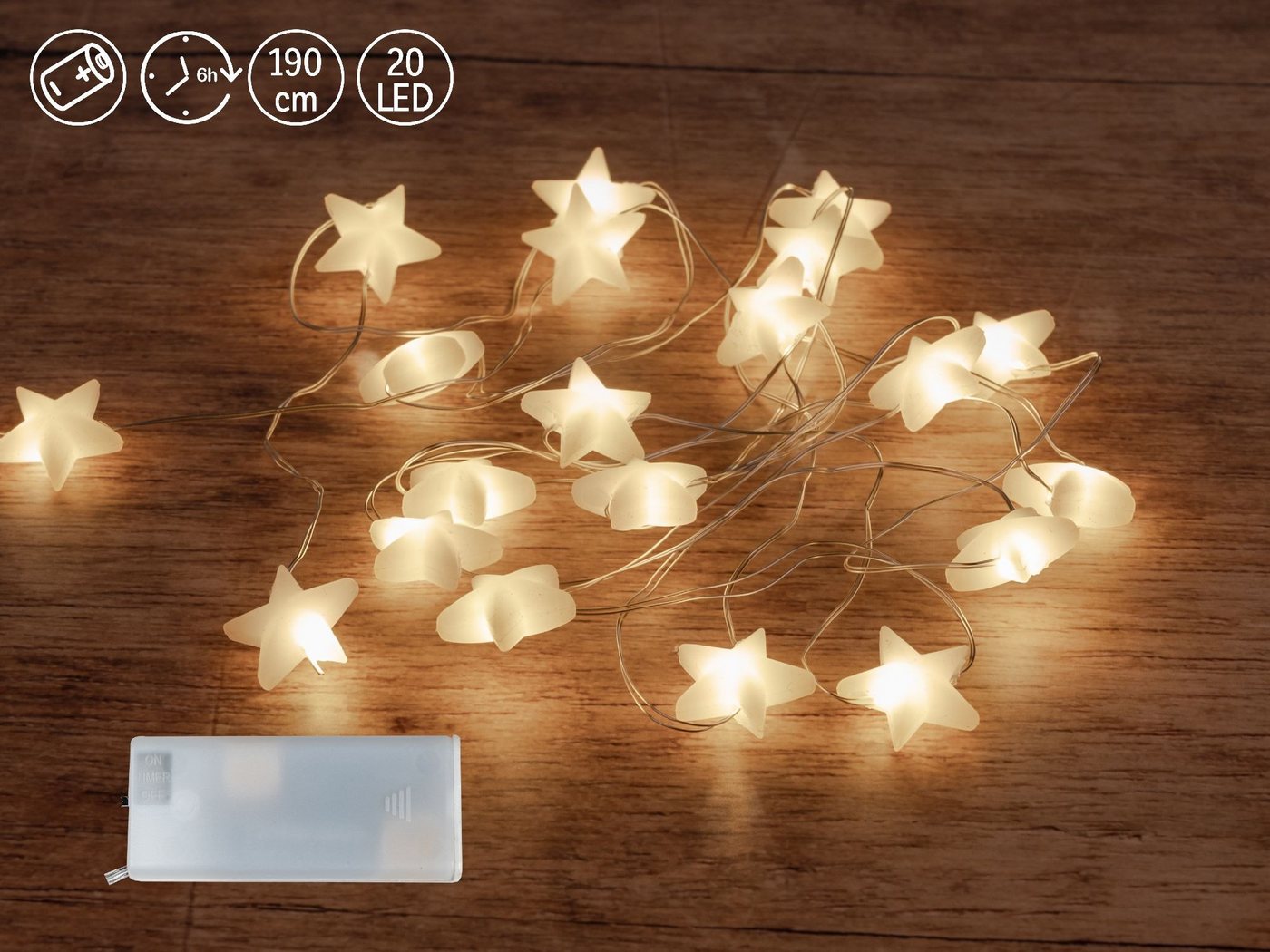 formano LED-Lichterkette Weihnachten, mit Timerfunktion formano LED-Lichterkette Weihnachten, mit Timerfunktion von formano