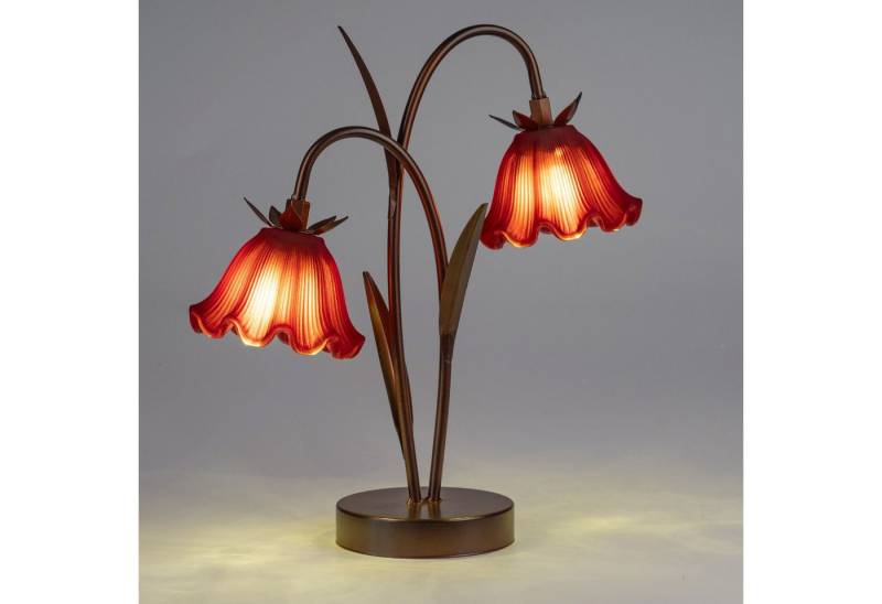 formano LED Tischleuchte, mit Timerfunktion, rot, Motiv: Blüte formano LED Tischleuchte, mit Timerfunktion, rot, Motiv: Blüte von formano