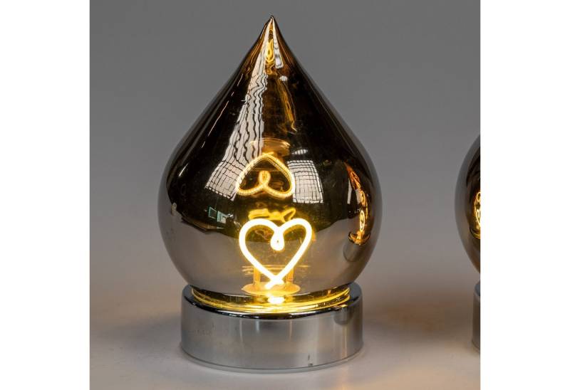 formano LED Tischleuchte Magic, Mit Timerfunktion, Schwarz, Motiv: Herz formano LED Tischleuchte Magic, Mit Timerfunktion, Schwarz, Motiv: Herz von formano