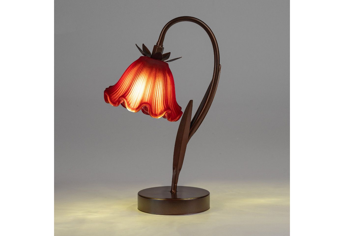 formano LED Tischleuchte Rot, Durchmesser 10.5 cm, mit Timerfunktion, Rot, Motiv: Blüte formano LED Tischleuchte Rot, Durchmesser 10.5 cm, mit Timerfunktion, Rot, Motiv: Blüte von formano