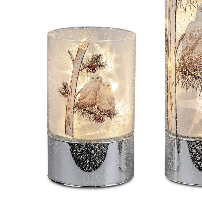 formano LED Tischleuchte Winterzeit, mit Timerfunktion, Mehrfarbig, Motiv: Eulen von formano