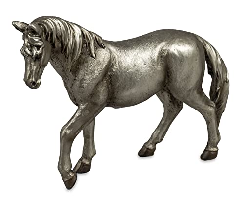 formano Moderne Dekofigur Pferd 18 cm Silber Skulptur Horse reiten von formano