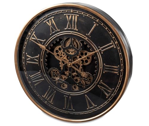 formano Moderne Wanduhr mit Beweglichen Zahnrädern 60 cm Metall Clock Modern formano Moderne Wanduhr mit Beweglichen Zahnrädern 60 cm Metall Clock Modern von formano