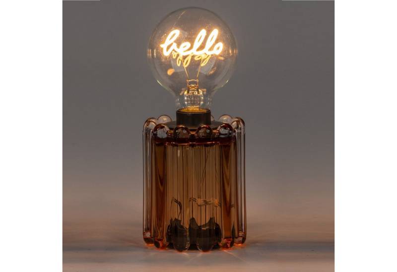 formano Nachttischlampe Braun, Durchmesser 9 cm, mit Timerfunktion, Braun, Motiv: Schrift formano Nachttischlampe Braun, Durchmesser 9 cm, mit Timerfunktion, Braun, Motiv: Schrift von formano