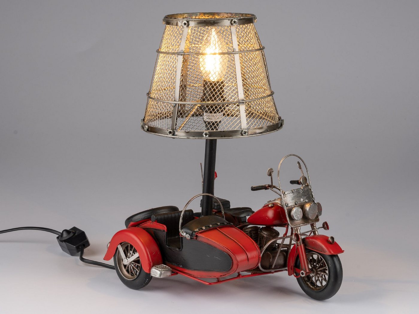 formano Nachttischlampe Rot, Durchmesser 18 cm, mit Schalter, Rot, Motiv: Motorrad formano Nachttischlampe Rot, Durchmesser 18 cm, mit Schalter, Rot, Motiv: Motorrad von formano