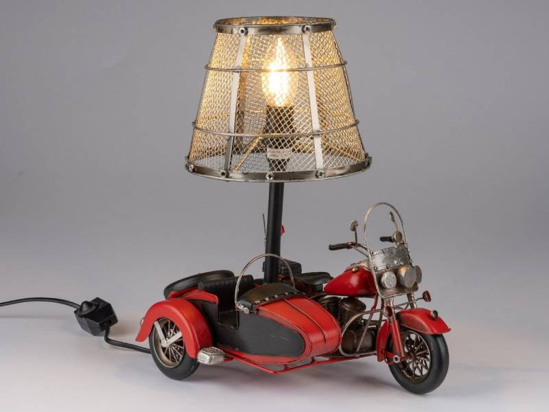 formano Nachttischlampe Rot, Durchmesser 18 cm, mit Schalter, Rot, Motiv: Motorrad formano Nachttischlampe Rot, Durchmesser 18 cm, mit Schalter, Rot, Motiv: Motorrad von formano
