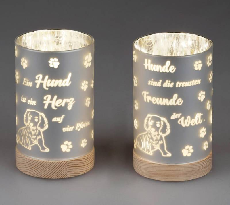 formano Nachttischlampe Sprüche, mit Timer, Silber, Motiv: Hund formano Nachttischlampe Sprüche, mit Timer, Silber, Motiv: Hund von formano