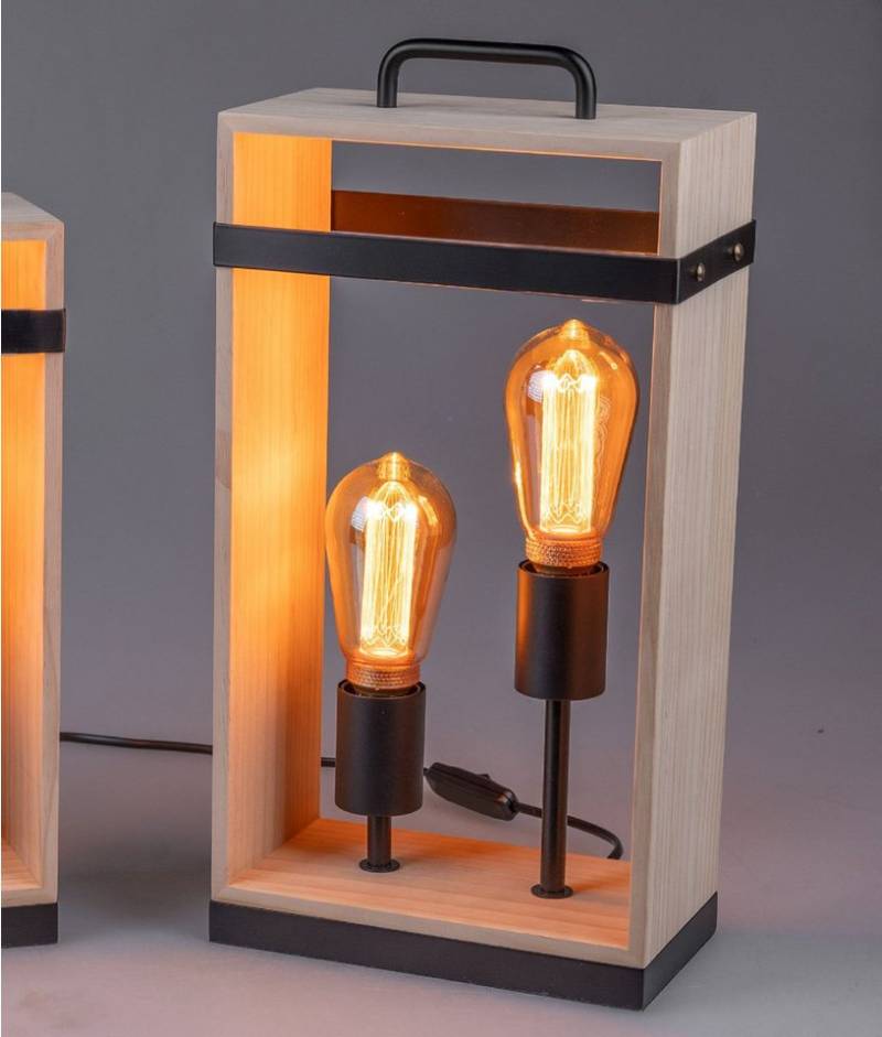 formano Nachttischlampe, Farbe: Natur, Motiv: Wood von formano