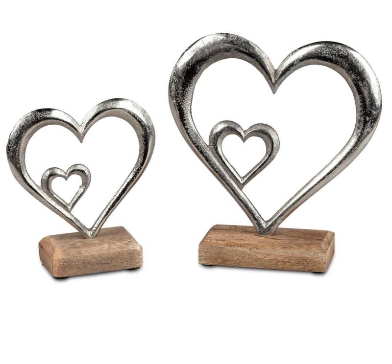 formano Skulptur Alu Mango Holz, Farbe: Natur, Motiv: Herz von formano