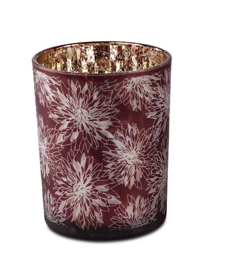 formano Teelichthalter Dahlien, Farbe: Rot, Motiv: Blumen von formano
