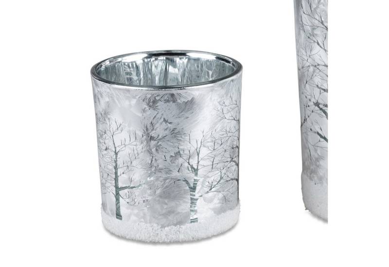 formano Teelichthalter Eiszeit, Farbe: Silber, Motiv: Bäume von formano