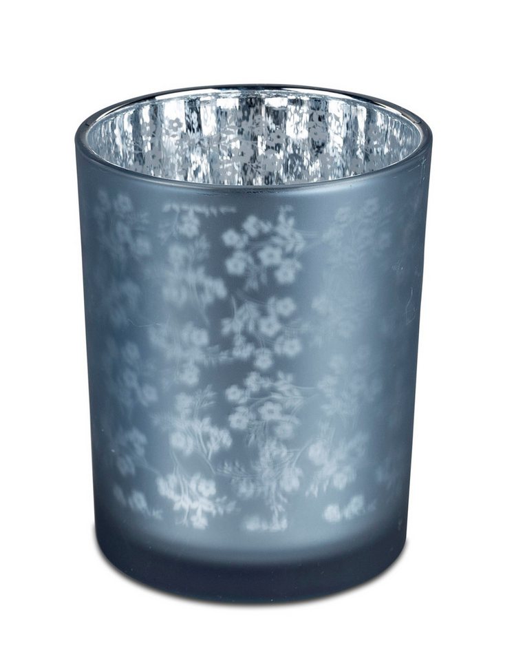 formano Teelichthalter Flowers, Farbe: Blau, Motiv: Blumen von formano