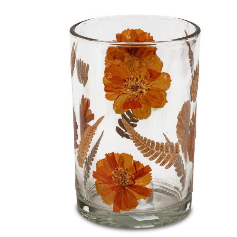 formano Teelichthalter Trockenblumen, Farbe: Transparent, Motiv: Blumen von formano